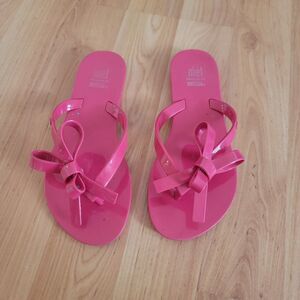 Mel by Melissa Hot Pink Bow Sandals Size 13